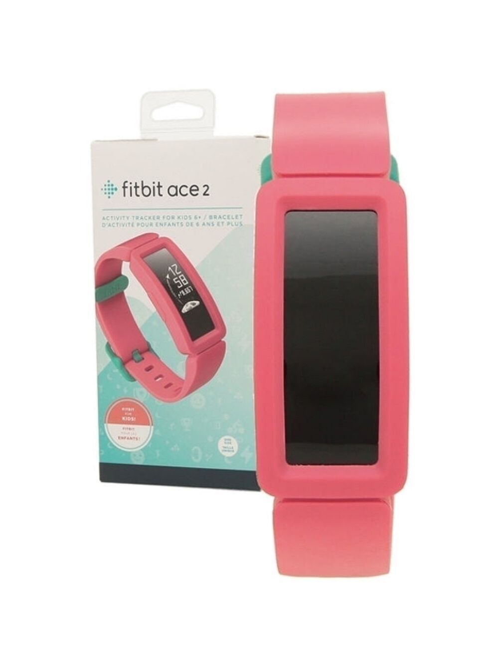FITBIT Ace 2 Activity Tracker for Kids - Watermelon & Teal [Electronics]